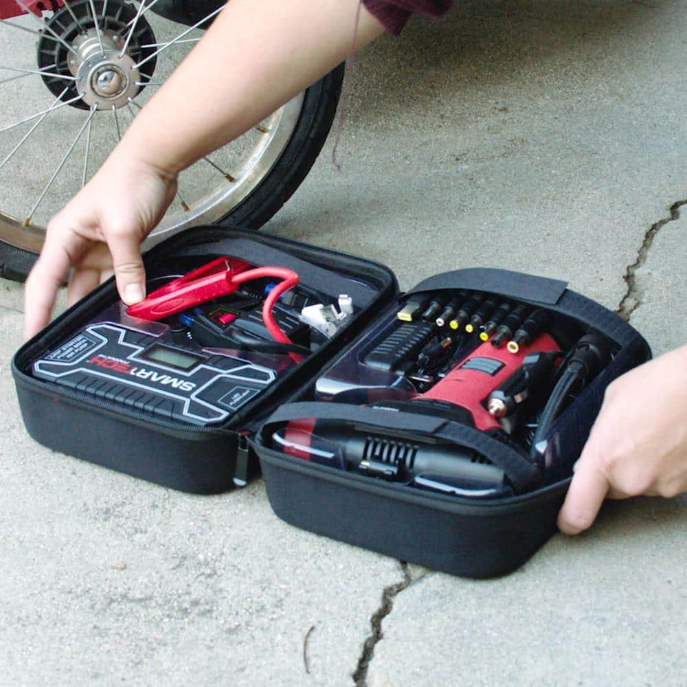 Power Kit TECH-5000P Vehicle Jump Starter and Power Bank with Accessories + Air Compressor + Carrying Case