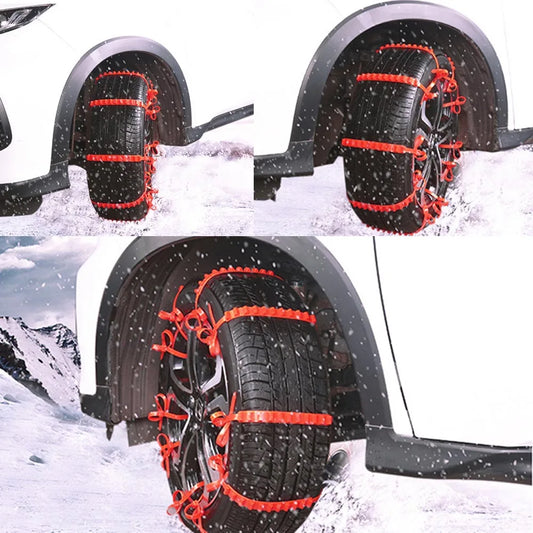 1Pc Universal Car Emergency Wheel Tire Snow Anti-Skid Emergency Chain for Car off Road Vehicle SUV Winter Safety Driving